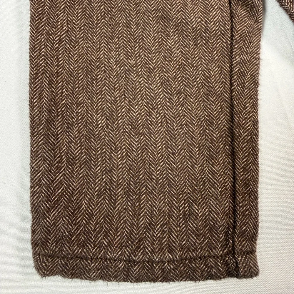 GYMBOREE‎ Baby Brown Herringbone Woven Pants 6-12 Months Classic Tailored Style
